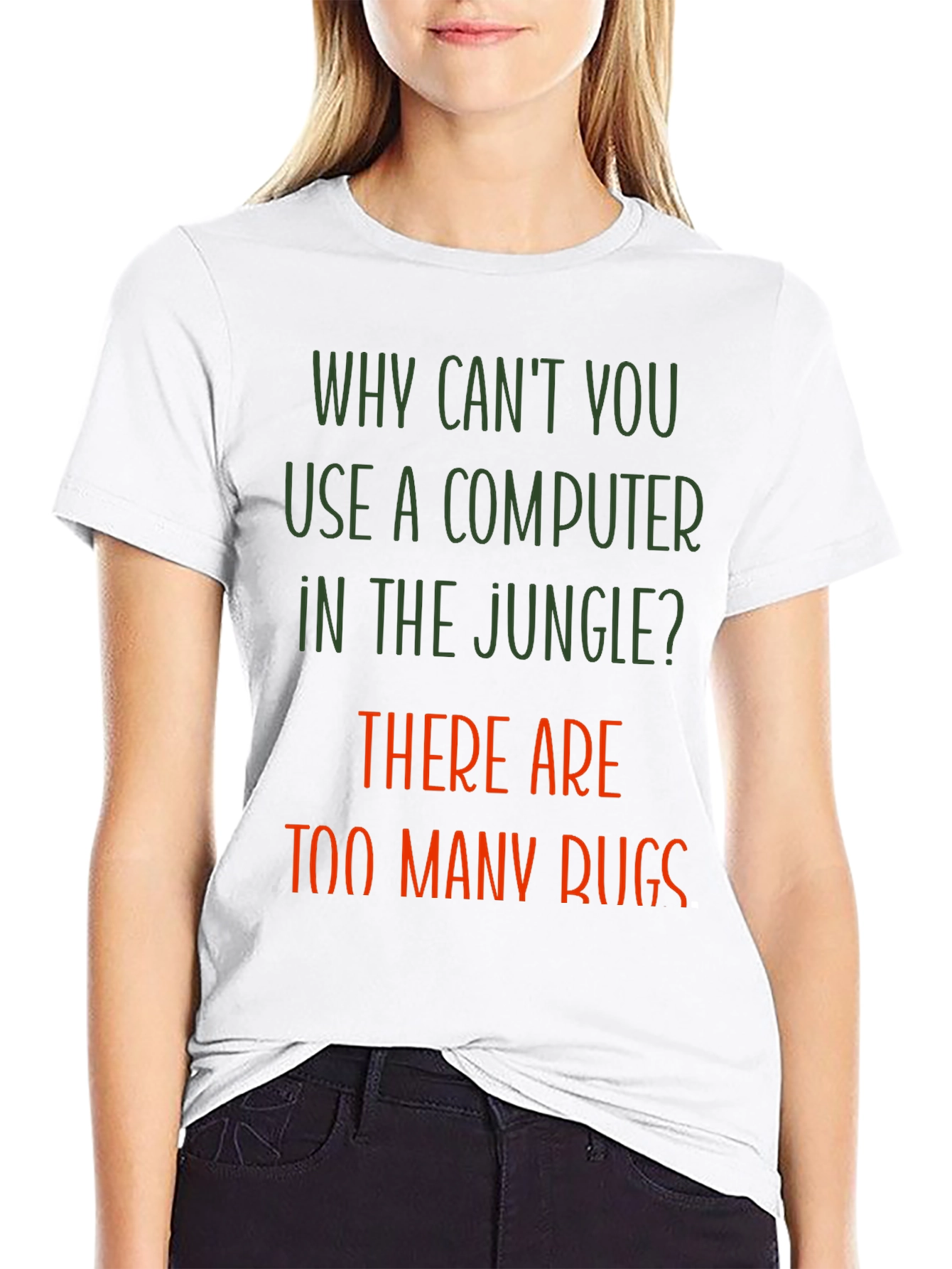 Funny Jungle Computer Bugs T-Shirt