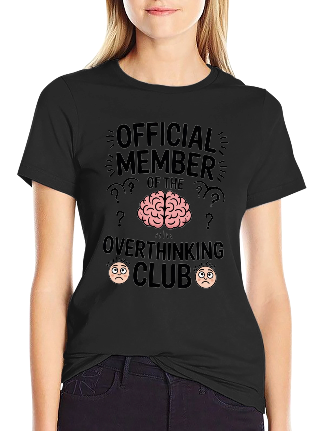 Official Member Overthinking Club Funny T-Shirt