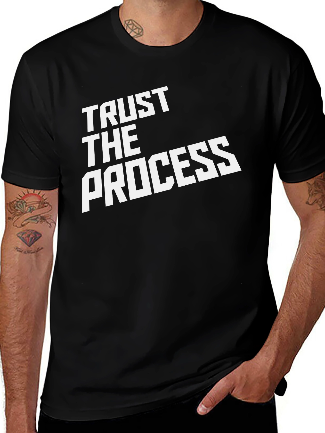 Trust The Process Black T-Shirt