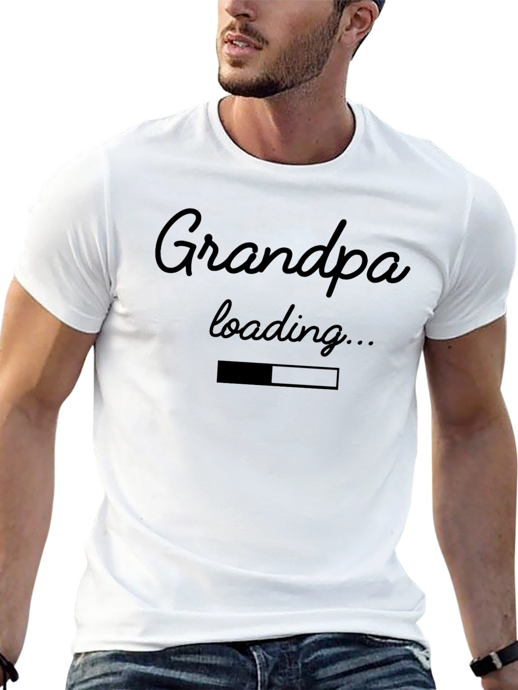 Grandpa Loading T-Shirt - Funny New Grandparent Tee