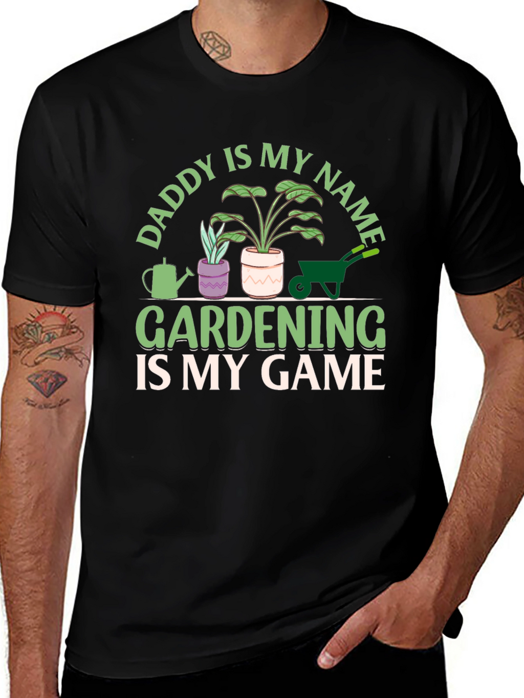 Daddy is My Name Gardening T-Shirt