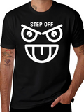 Step Off Graphic Tee - Funny Emoji Shirt