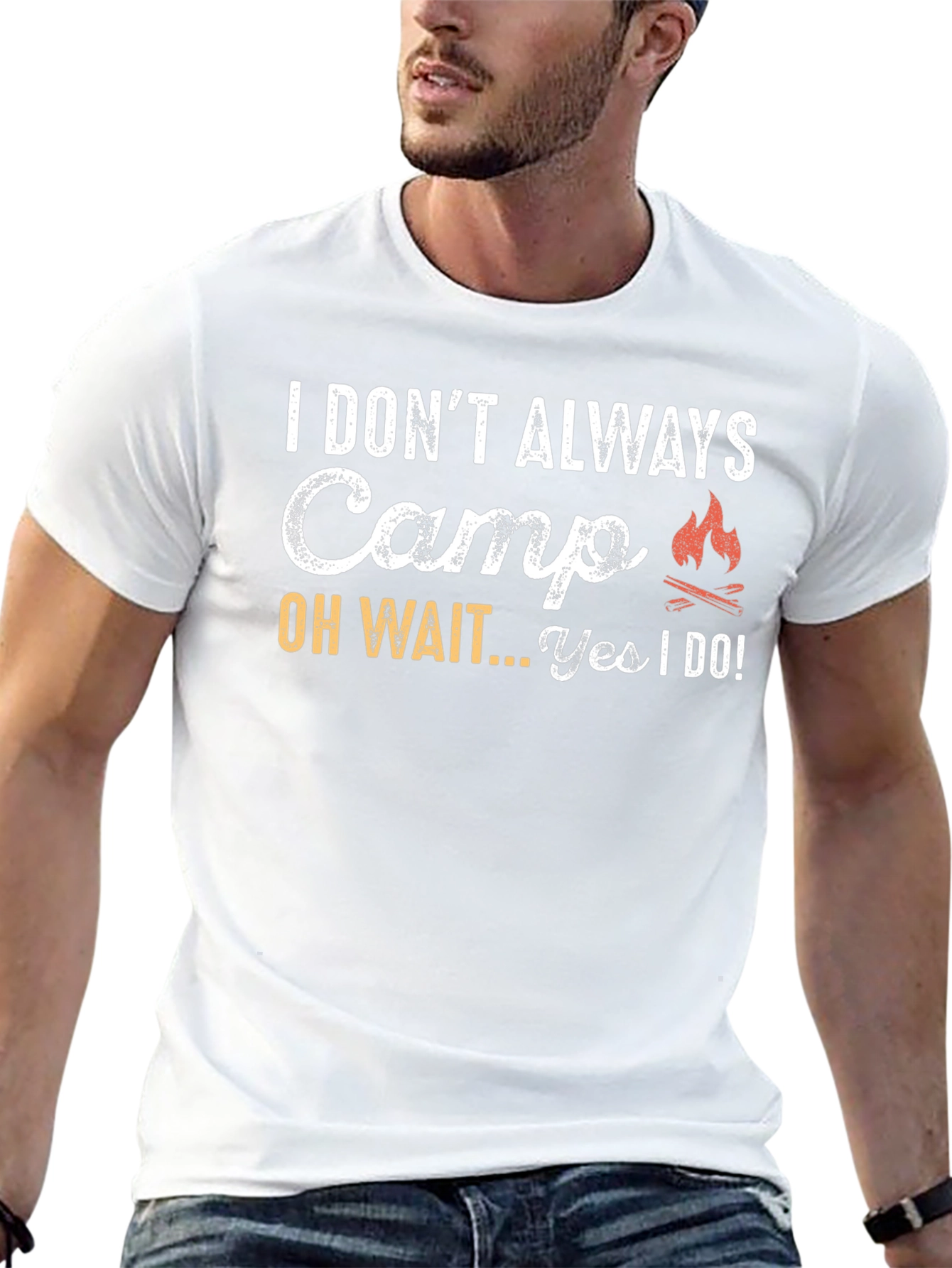 Funny Camping T-Shirt - I Dont Always Camp