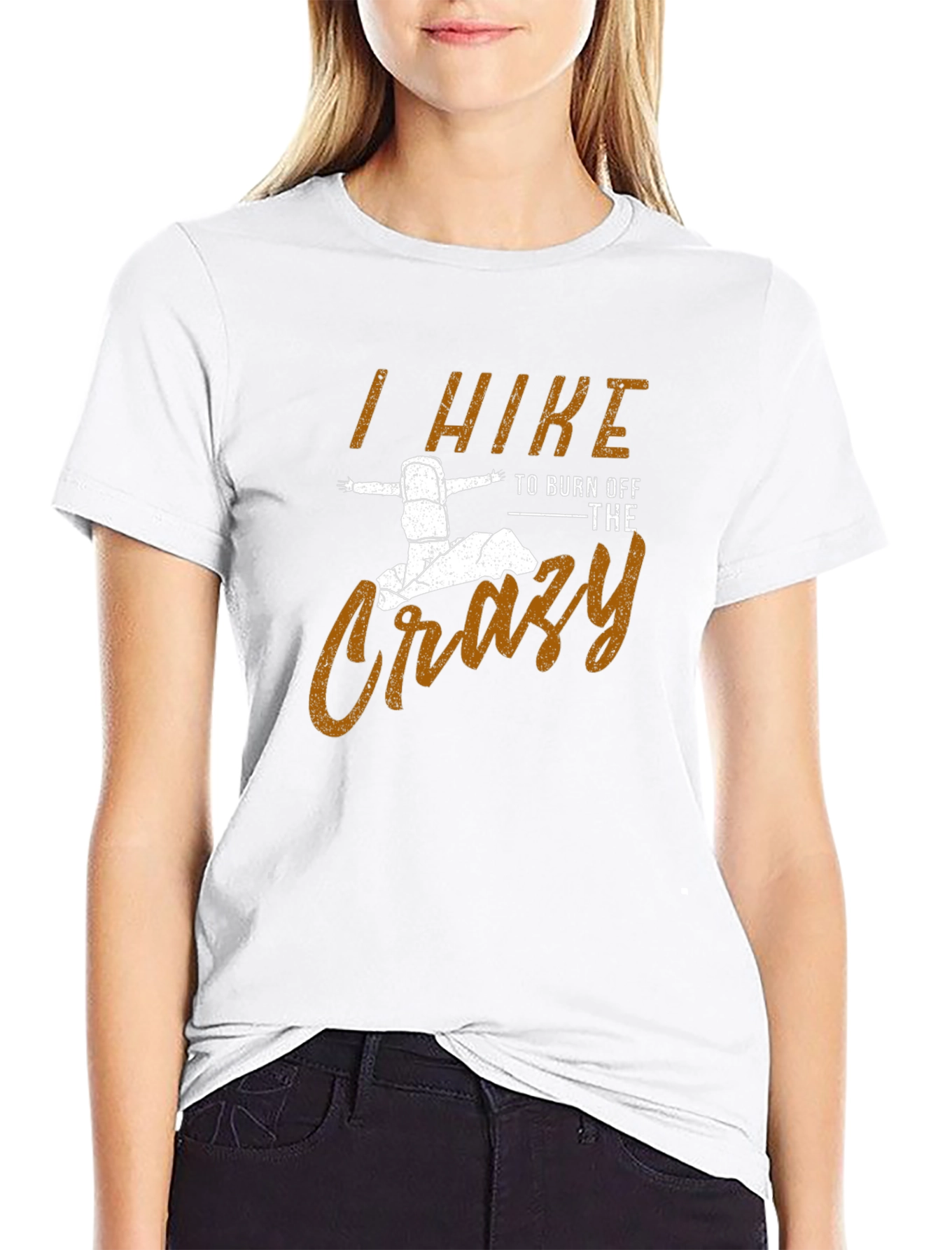 I Hike to Burn Off The Crazy Mens T-Shirt