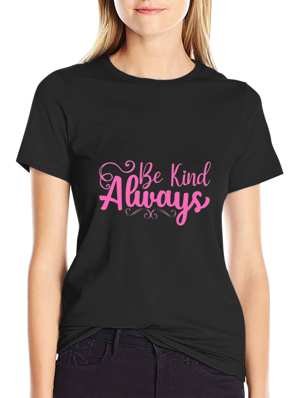 Be Kind Always Graphic Tee - Black Unisex T-Shirt