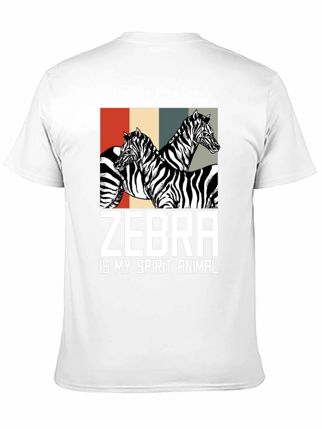 Zebra Spirit Animal Graphic T-Shirt