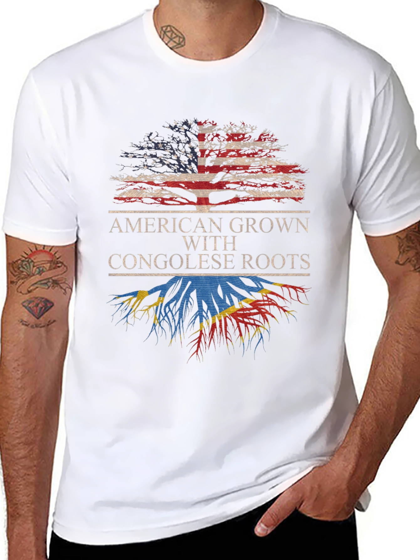 American Grown with Congolese Roots T-Shirt