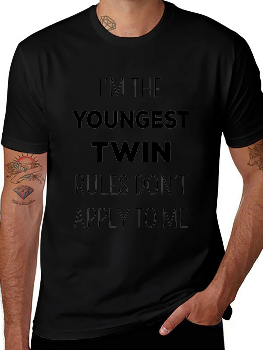 Youngest Twin Rules Dont Apply T-Shirt