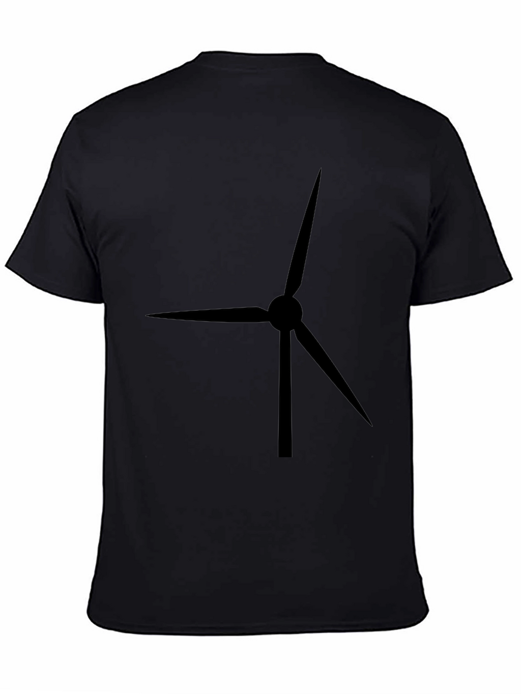 Wind Turbine Black T-Shirt