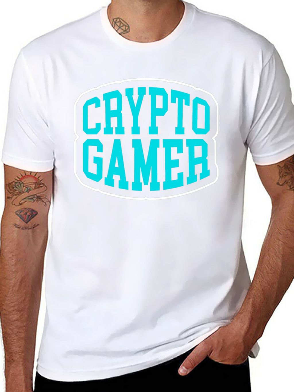 Crypto Gamer Black Graphic Tee