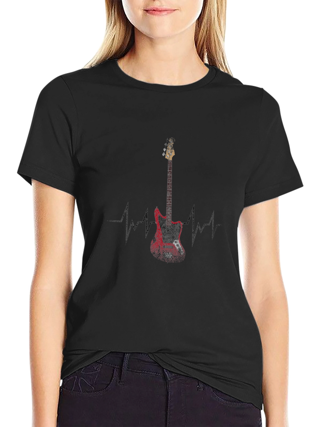 Guitar Heartbeat Graphic Tee