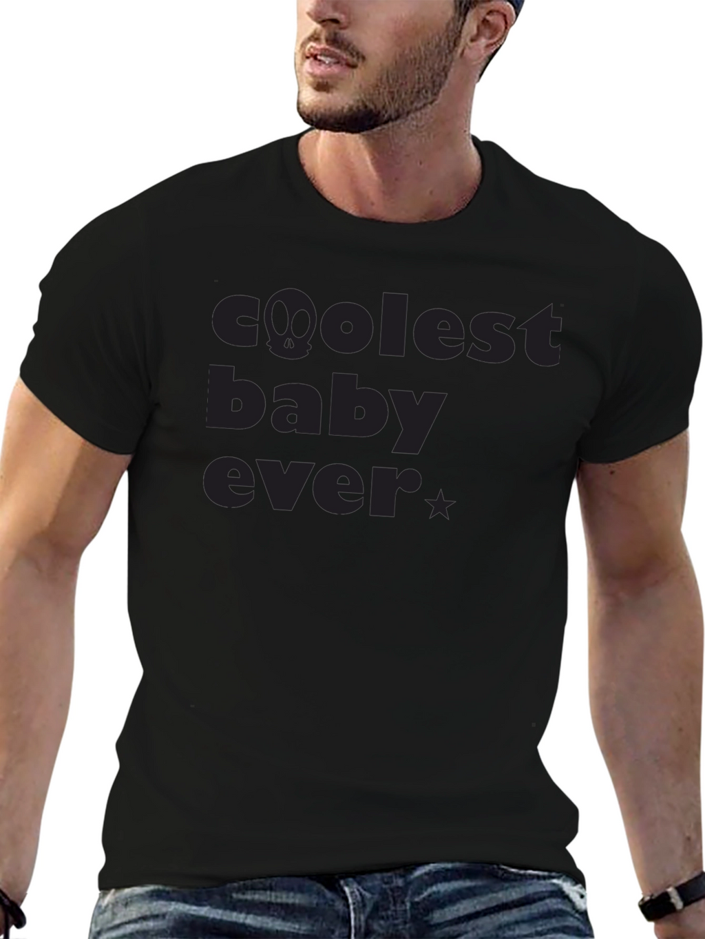 Coolest Baby Ever Black Graphic Tee