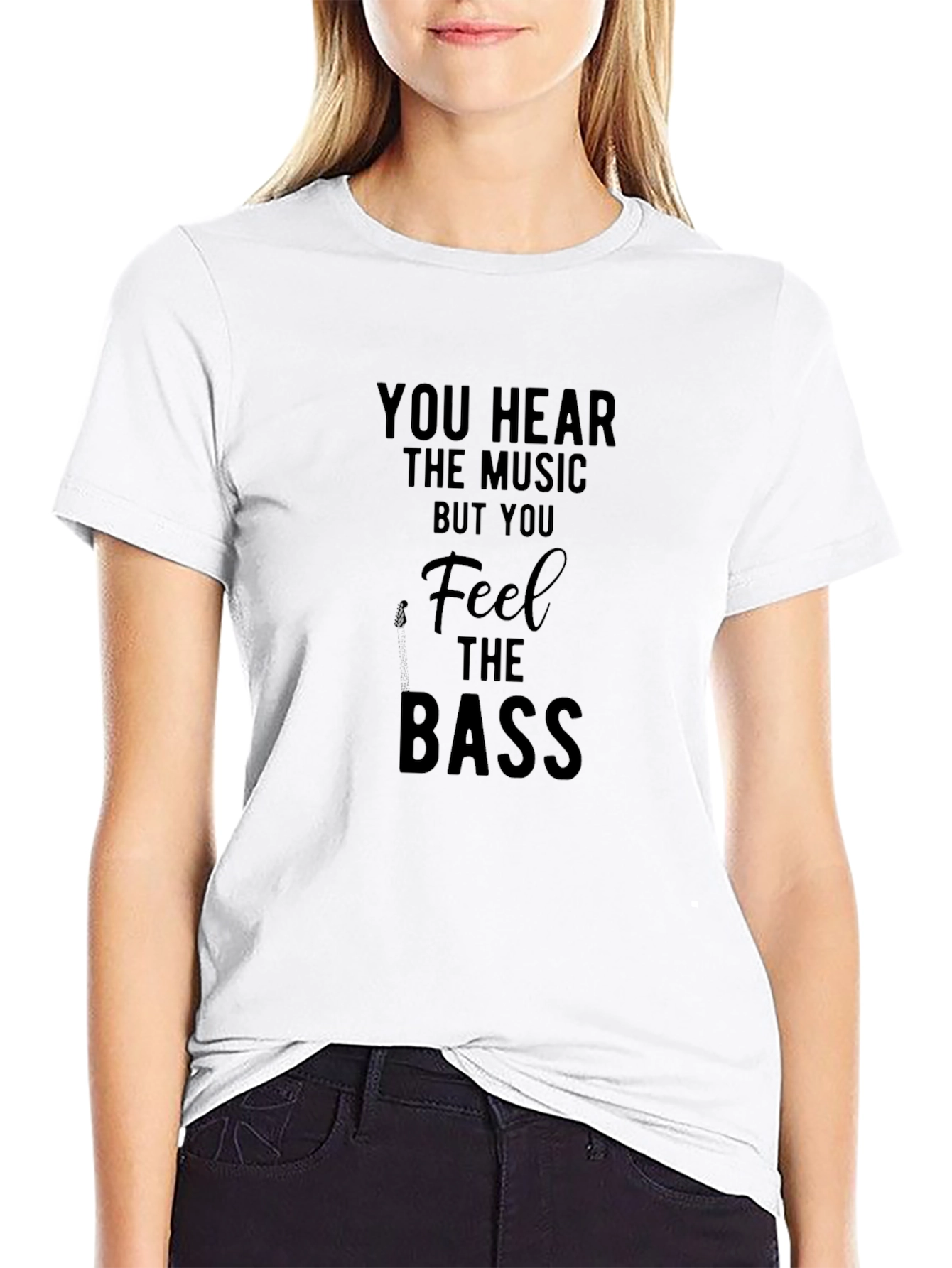 You Hear the Music Black Graphic Tee