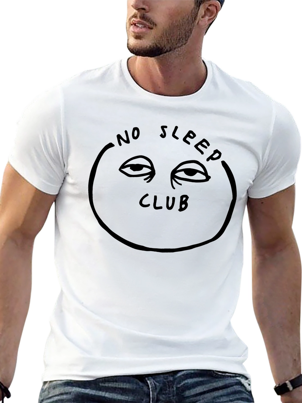No Sleep Club Graphic Tee - Black Unisex Shirt