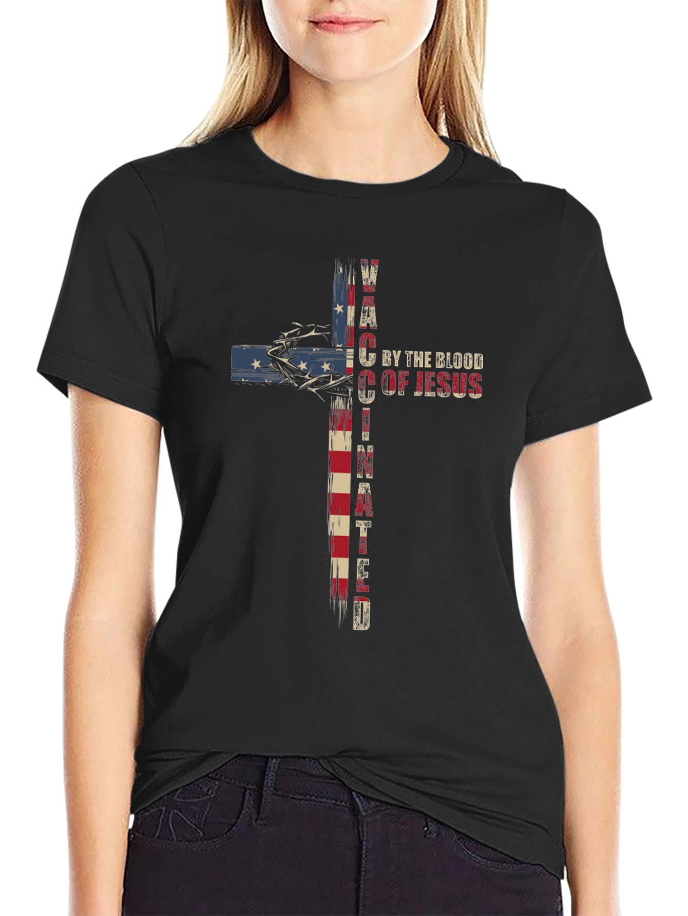 VACCI NATED Cross Graphic Tee
