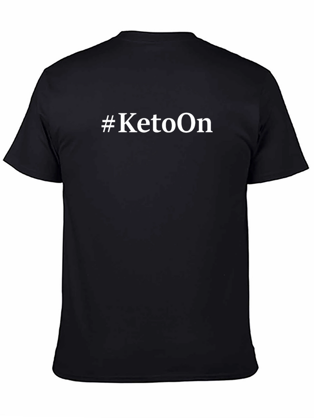 #KetoOn Black Crew Neck T-Shirt