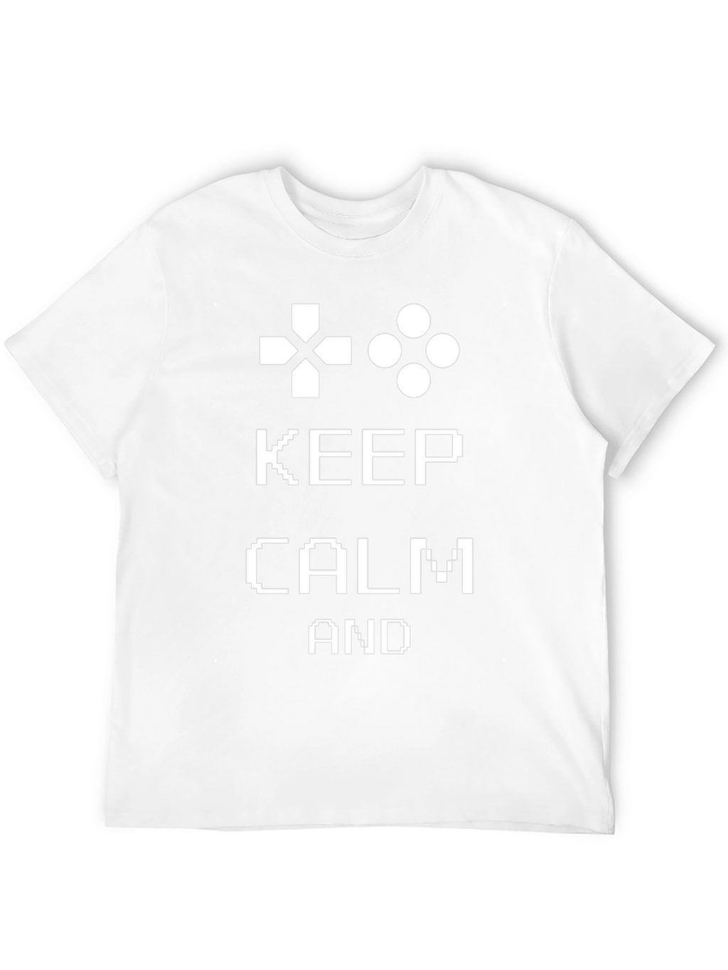 Keep Calm and Game On Black T-Shirt