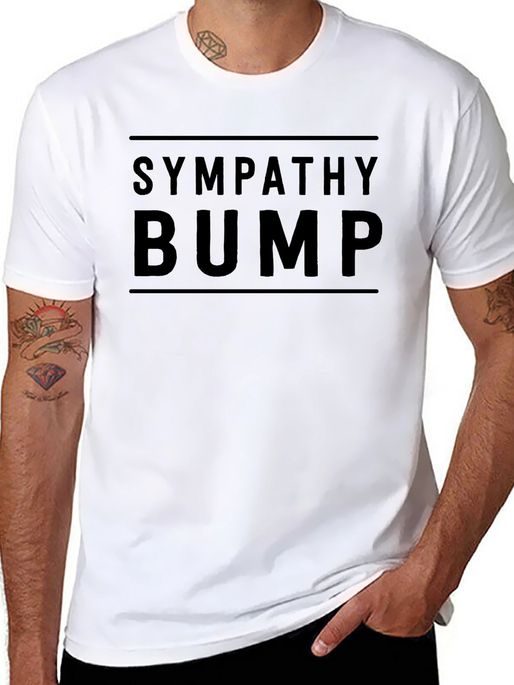 Sympathy Bump Graphic Tee - Trendy Comfort Fit
