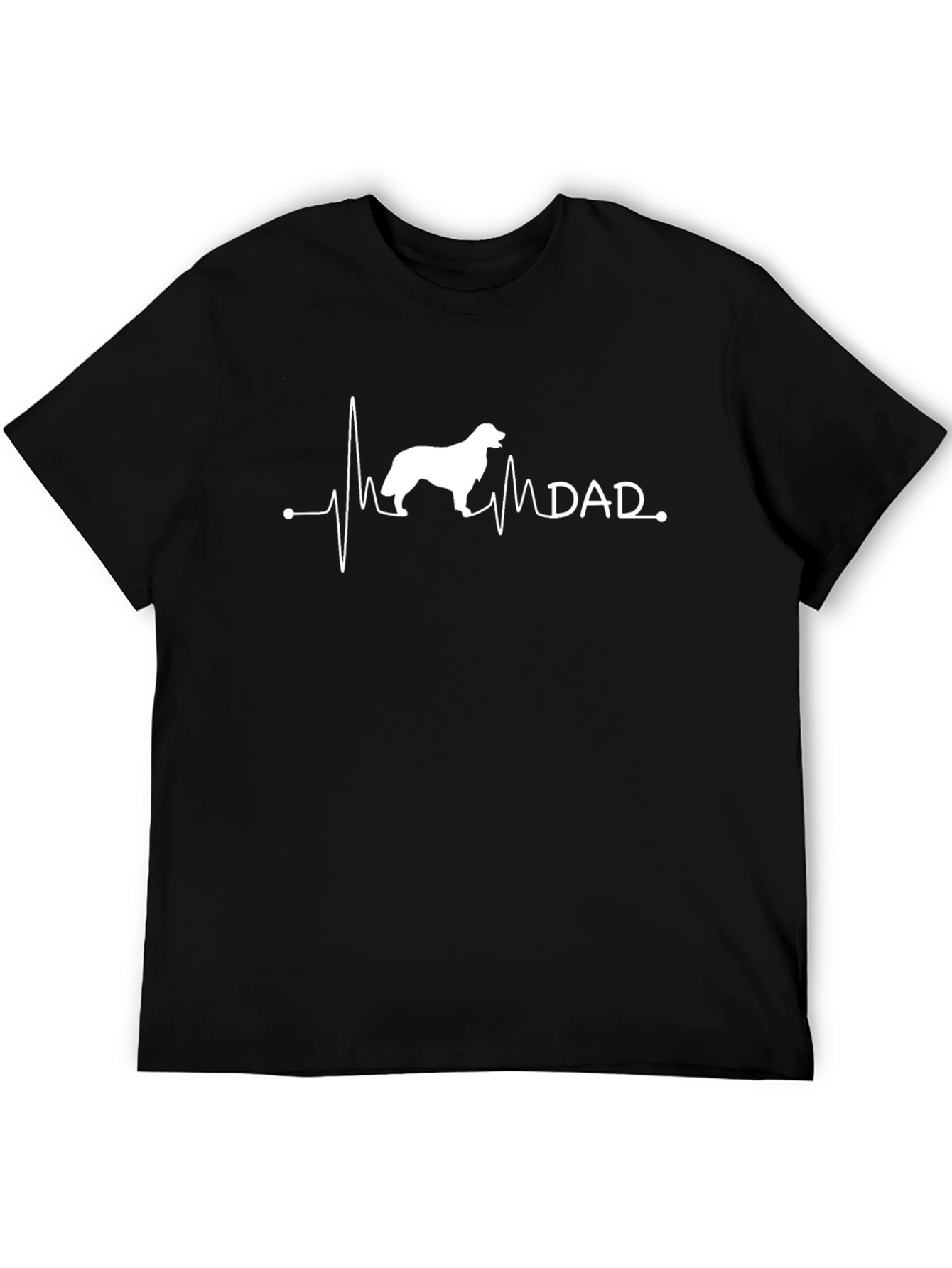 Dog Dad Heartbeat T-Shirt - Perfect for Dog Lovers!