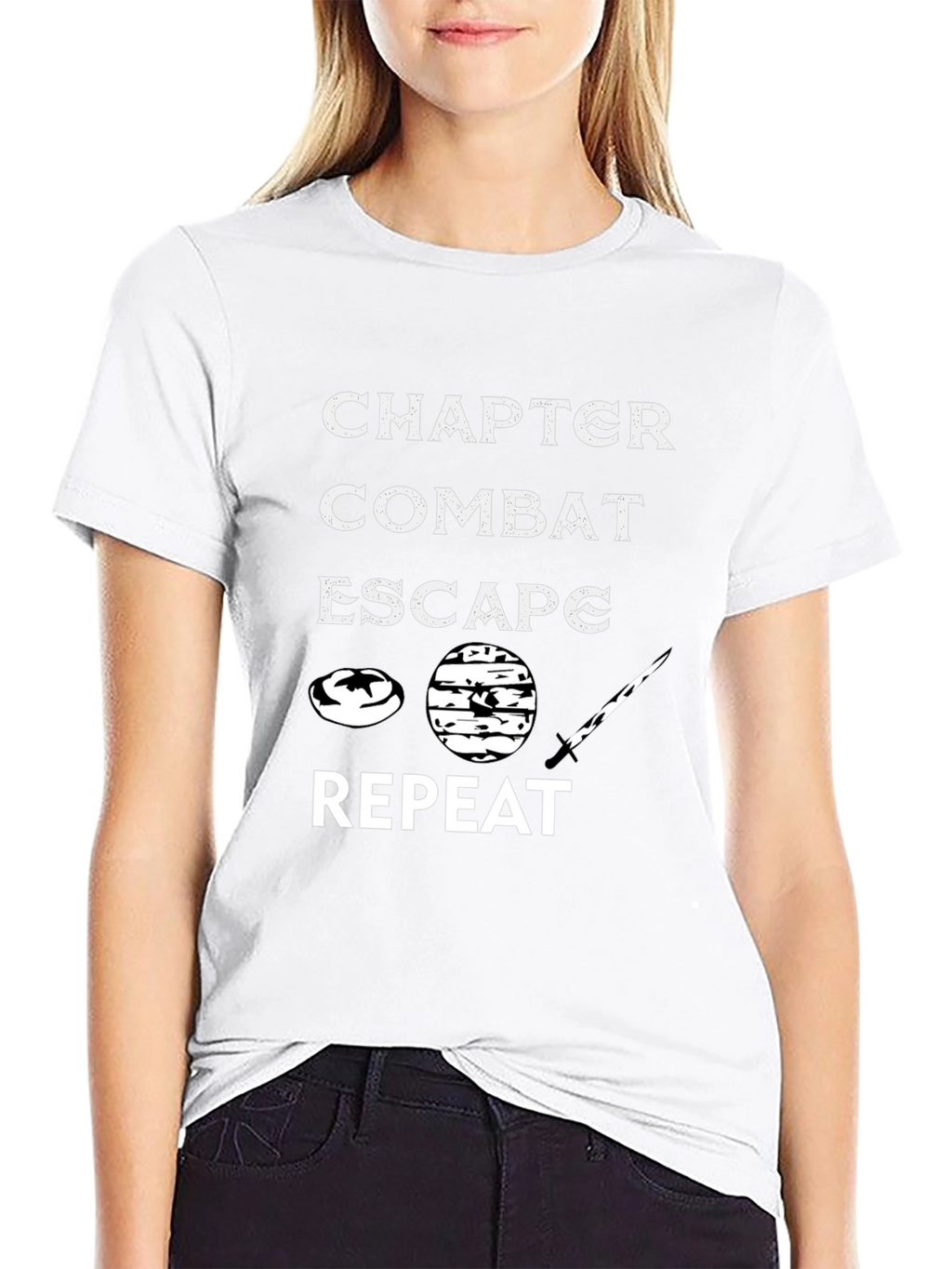 Chapter Combat Escape Repeat Graphic Tee