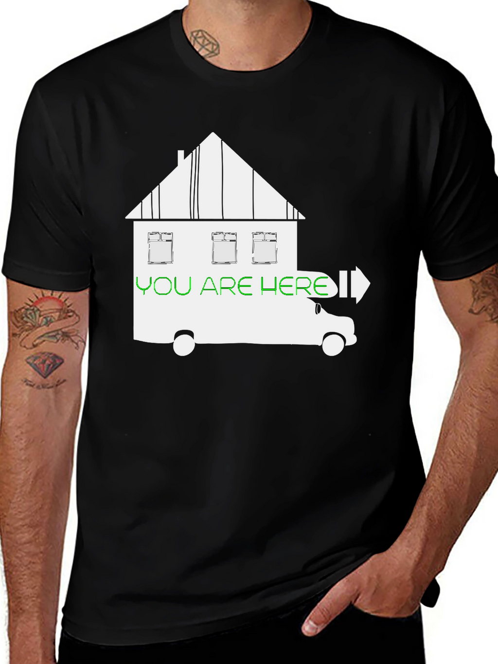 You Are Here T-Shirt - Moving House Humor