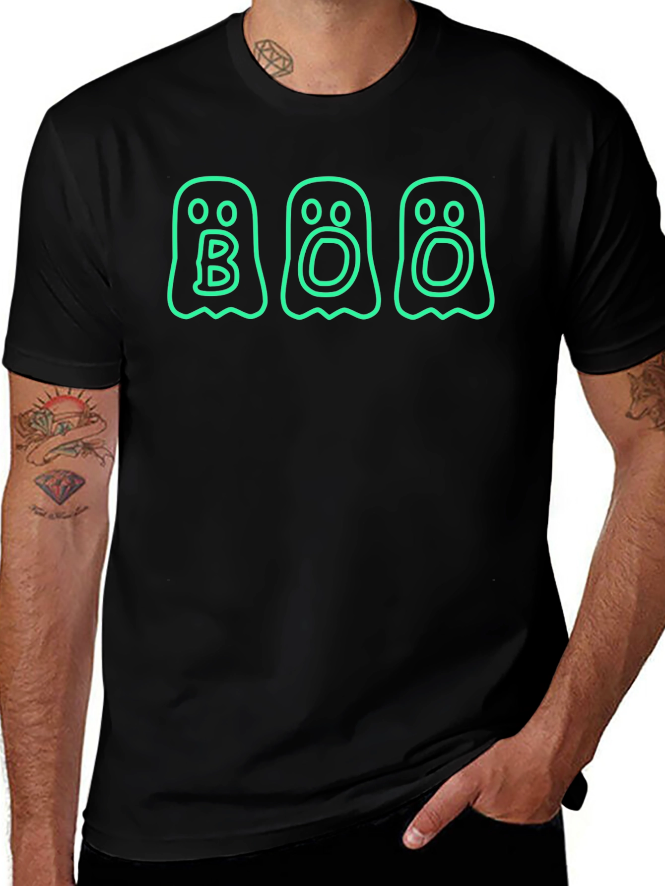 BOO Ghost T-Shirt - Halloween Apparel