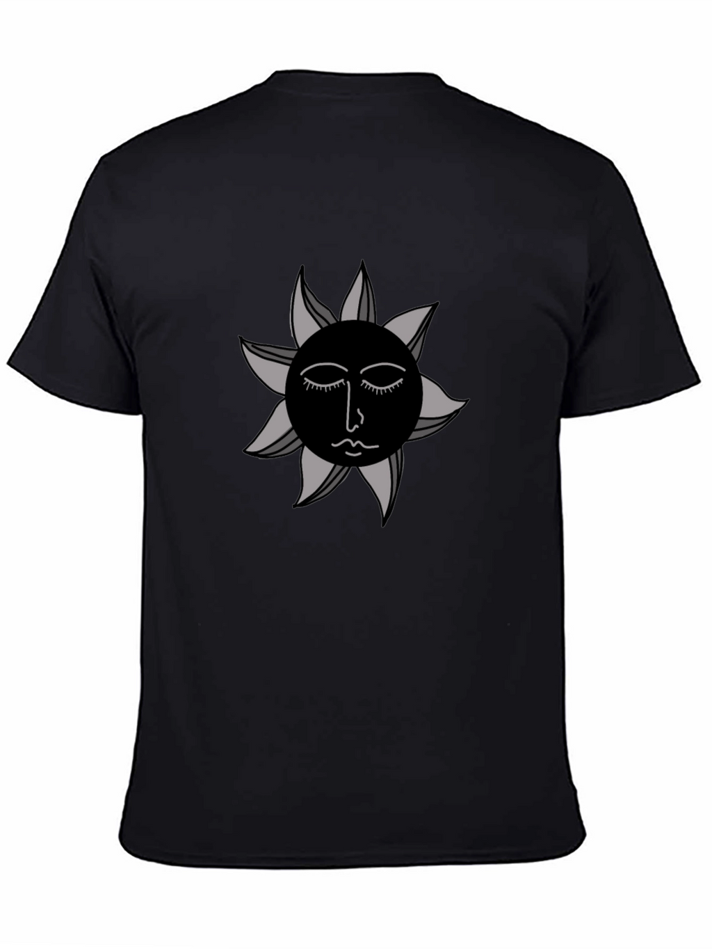 Black Sun Graphic Tee - Modern Unisex Style