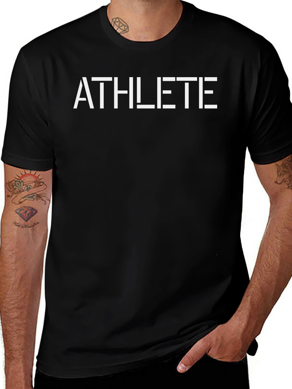 Athlete Graphic Tee - Stylish Fitness Shirt