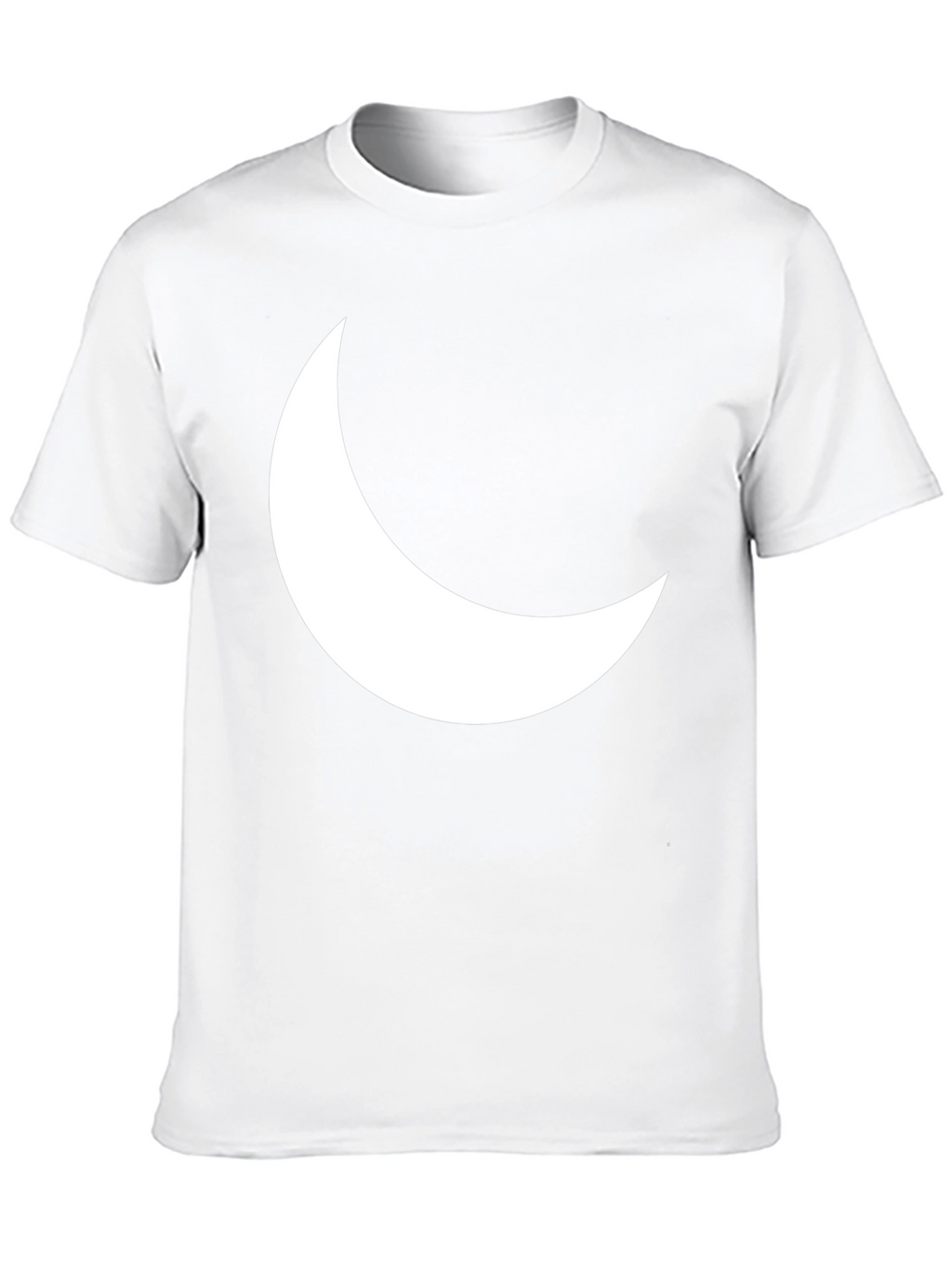 Crescent Moon Graphic T-Shirt - Stylish Black Tee