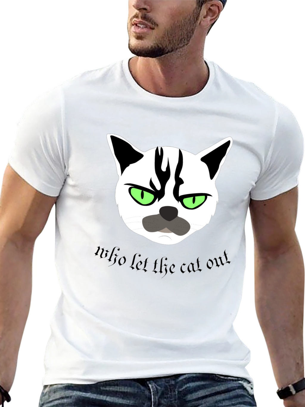Grumpy Cat T-Shirt - Who Let the Cat Out?