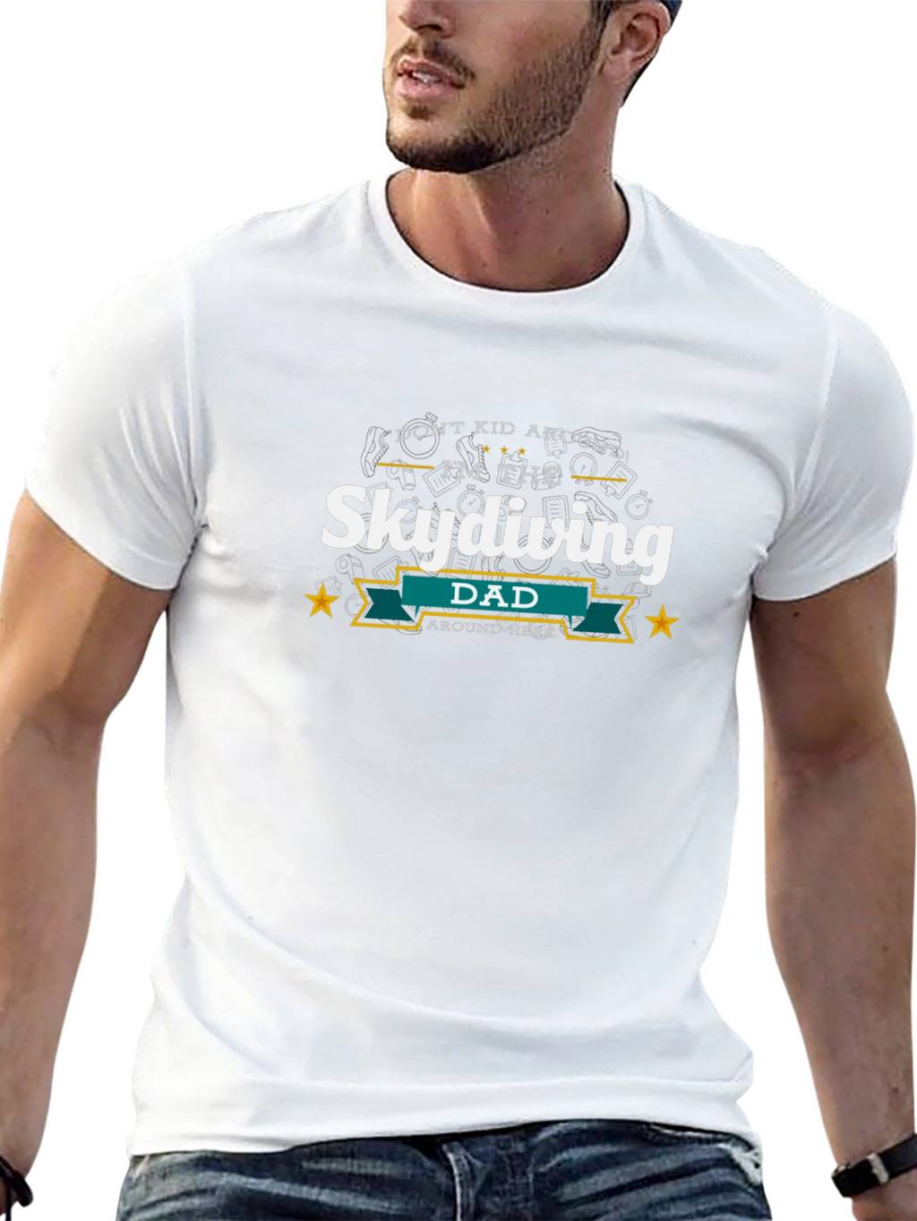 Skydiving Dad Graphic Tee