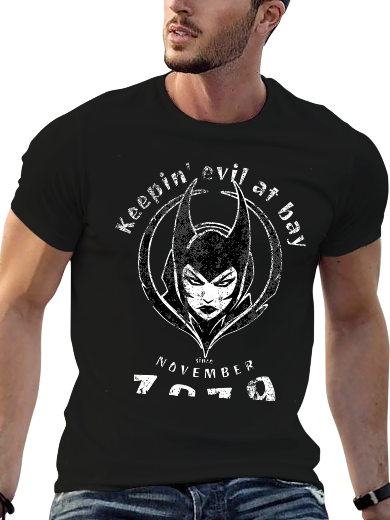 Keepin Evil at Bay Since 1979 Black T-Shirt