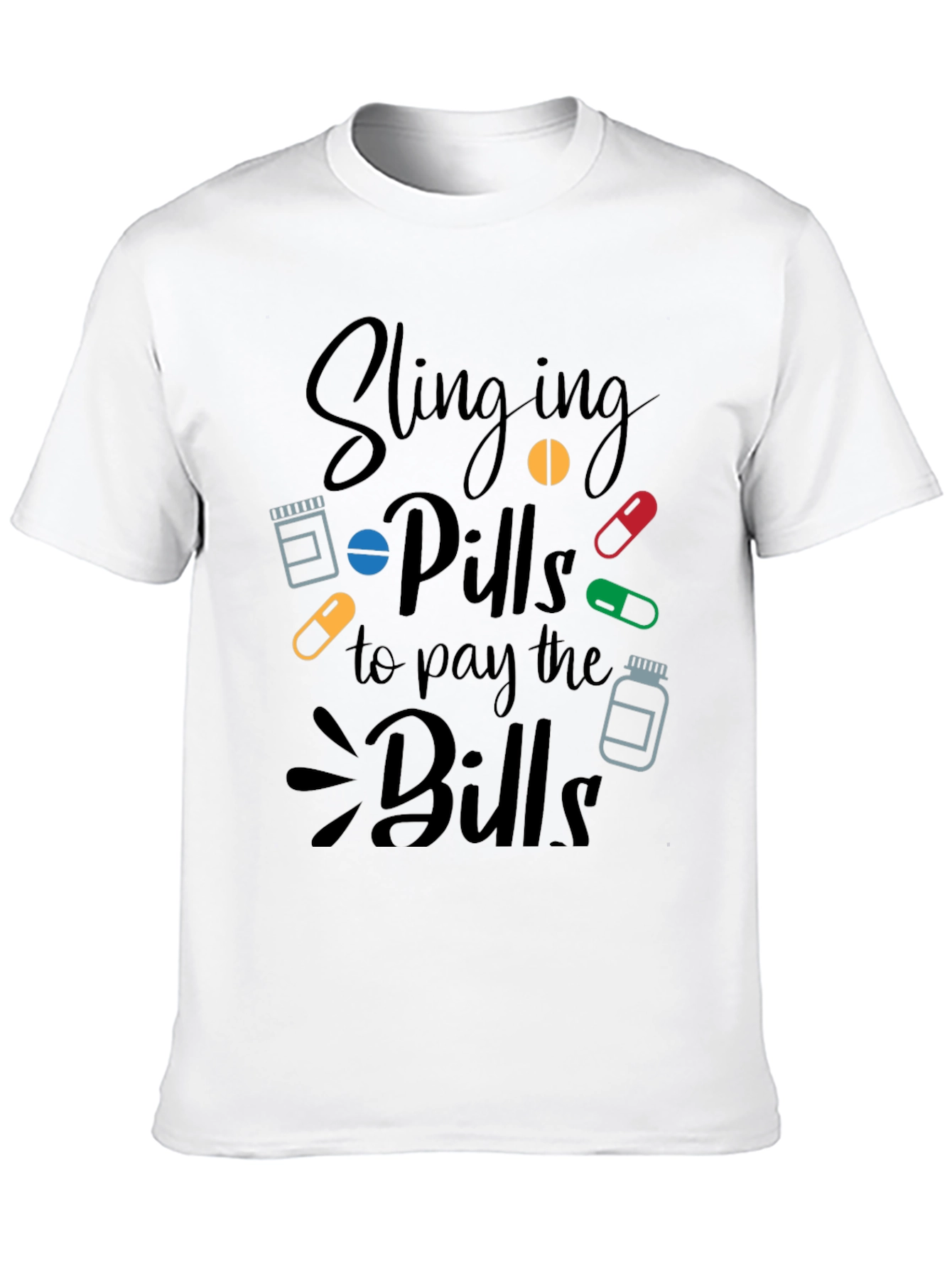 Slinging Pills Funny Pharmacy T-Shirt