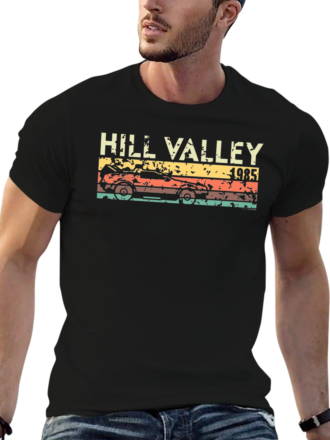 Hill Valley 1985 Retro Graphic Tee