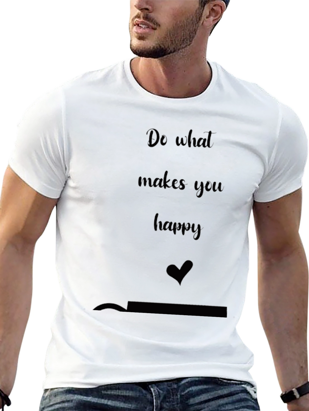 Inspirational Graphic Tee - Do What Makes You Happy