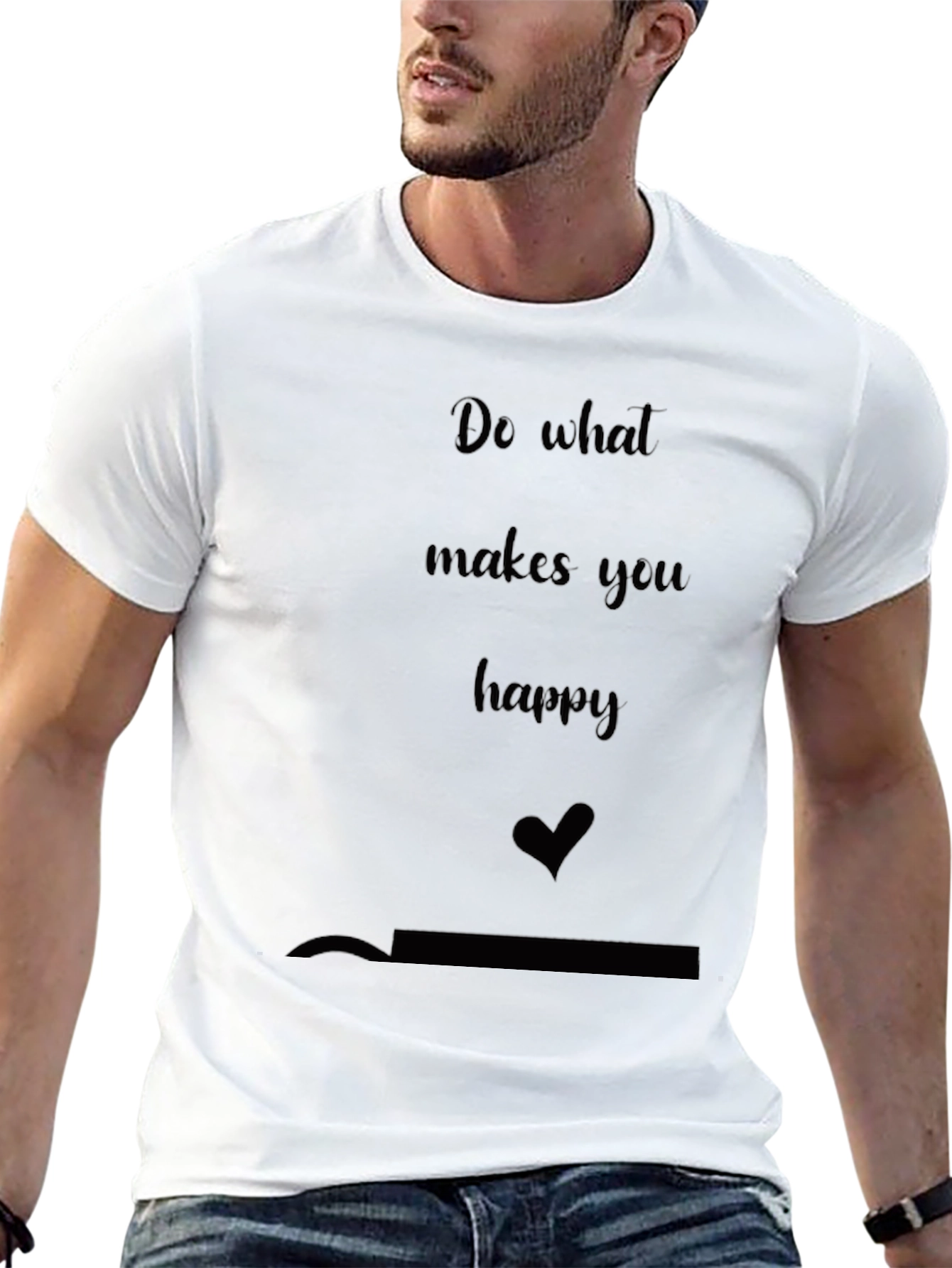 Inspirational Graphic Tee - Do What Makes You Happy