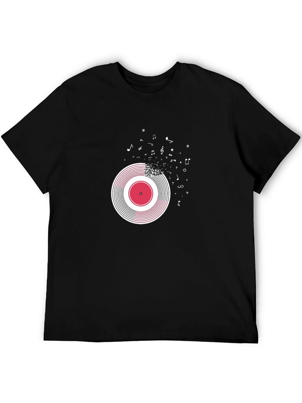 Vinyl Record Music Note Tee