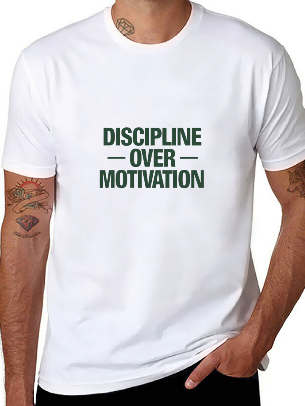 Discipline Over Motivation Graphic Tee