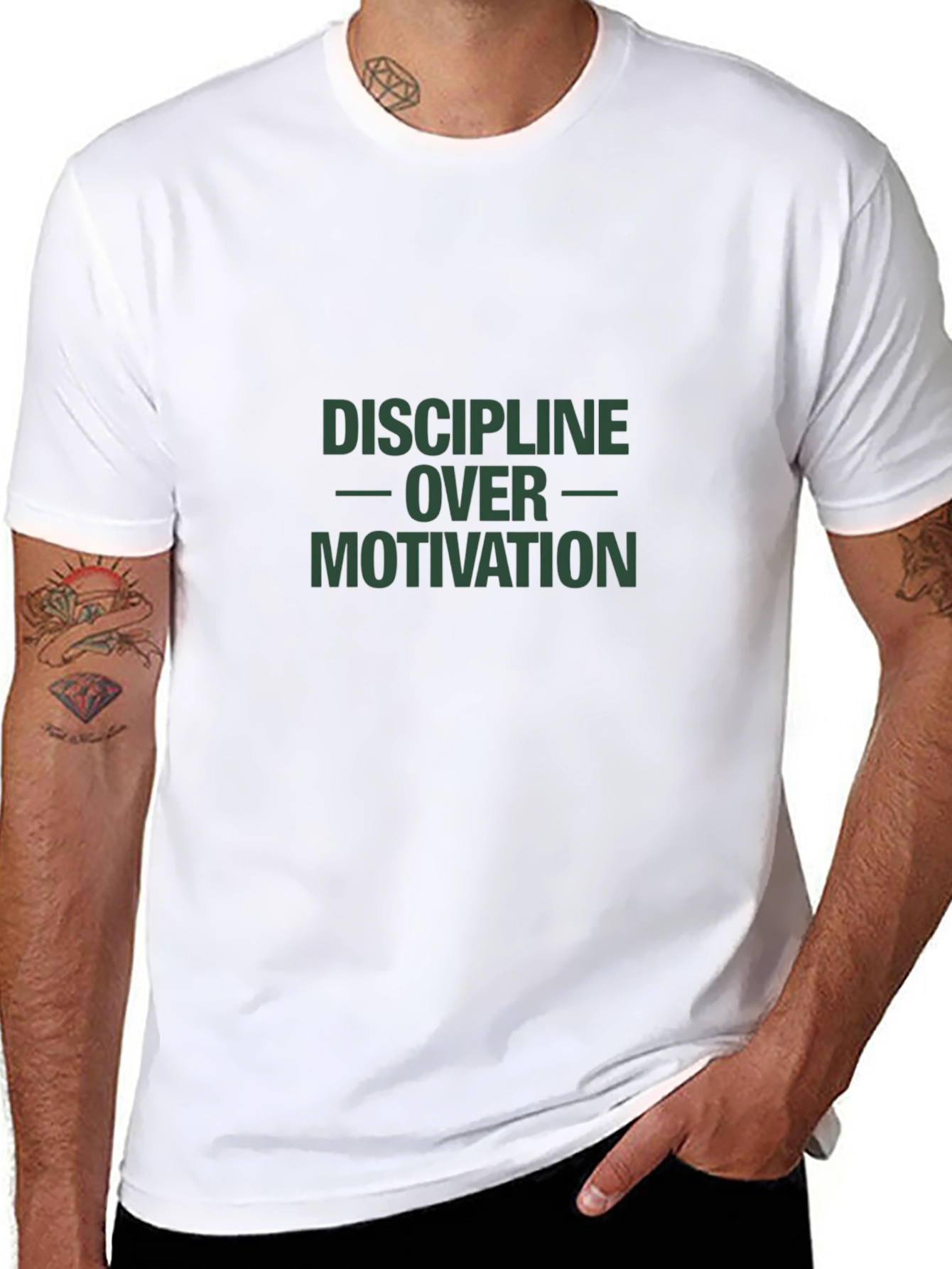 Discipline Over Motivation Graphic Tee