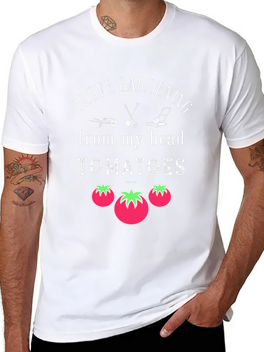 I Love Gardening Tomato Graphic T-Shirt