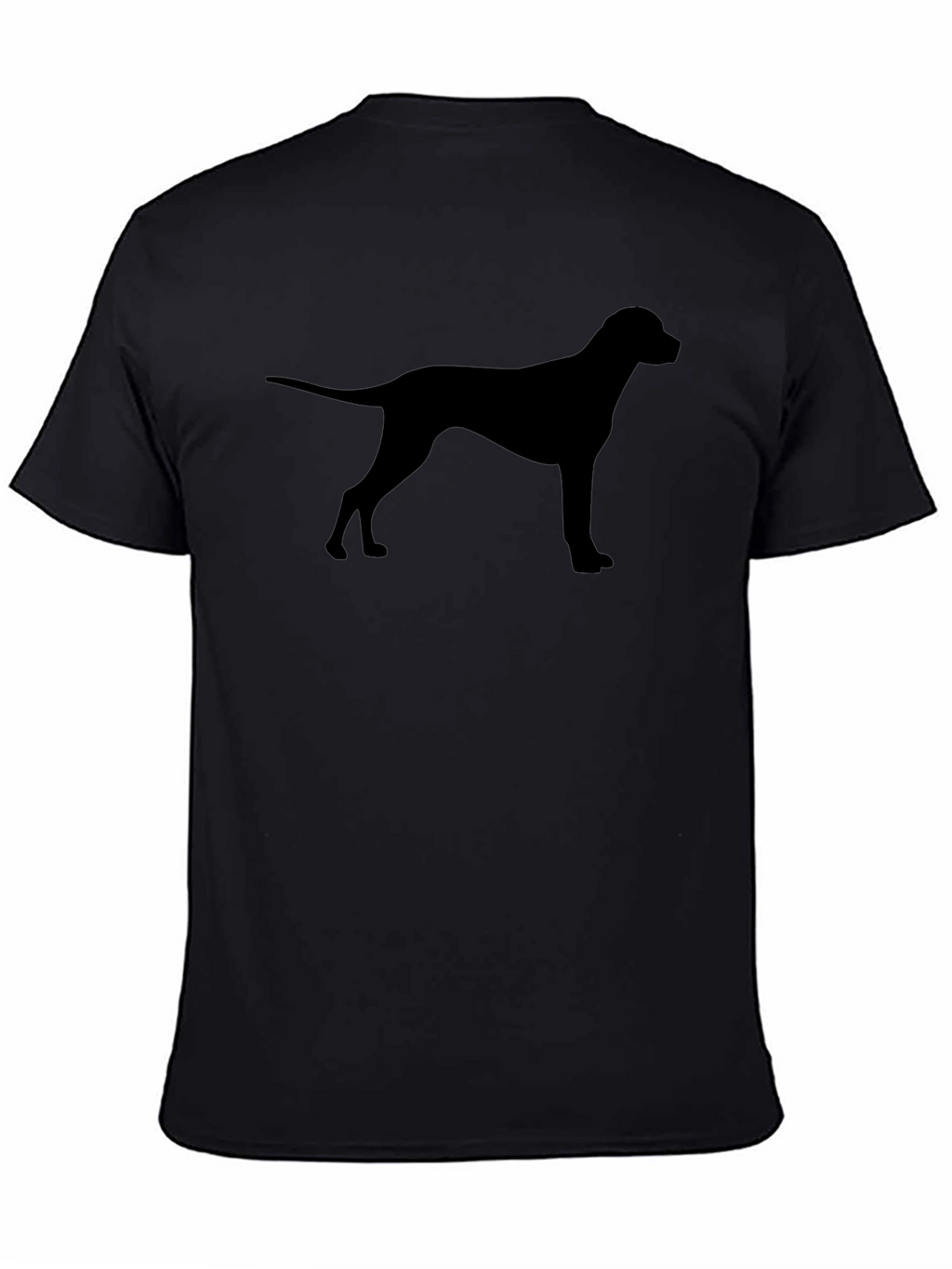 Dog Silhouette T-Shirt - Black
