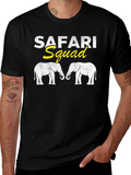 Safari Squad Elephant Graphic T-Shirt