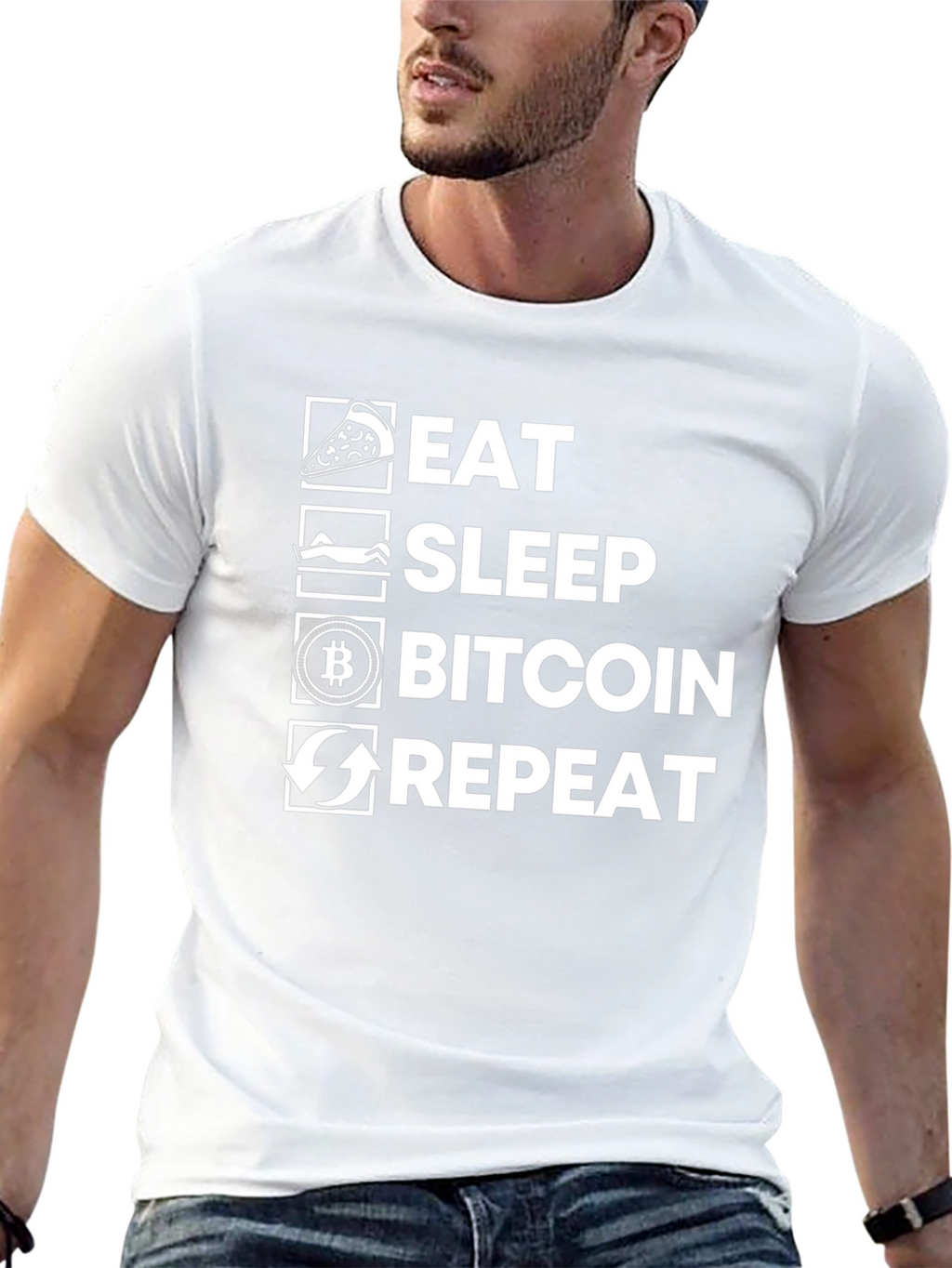 Eat Sleep Bitcoin Repeat T-Shirt