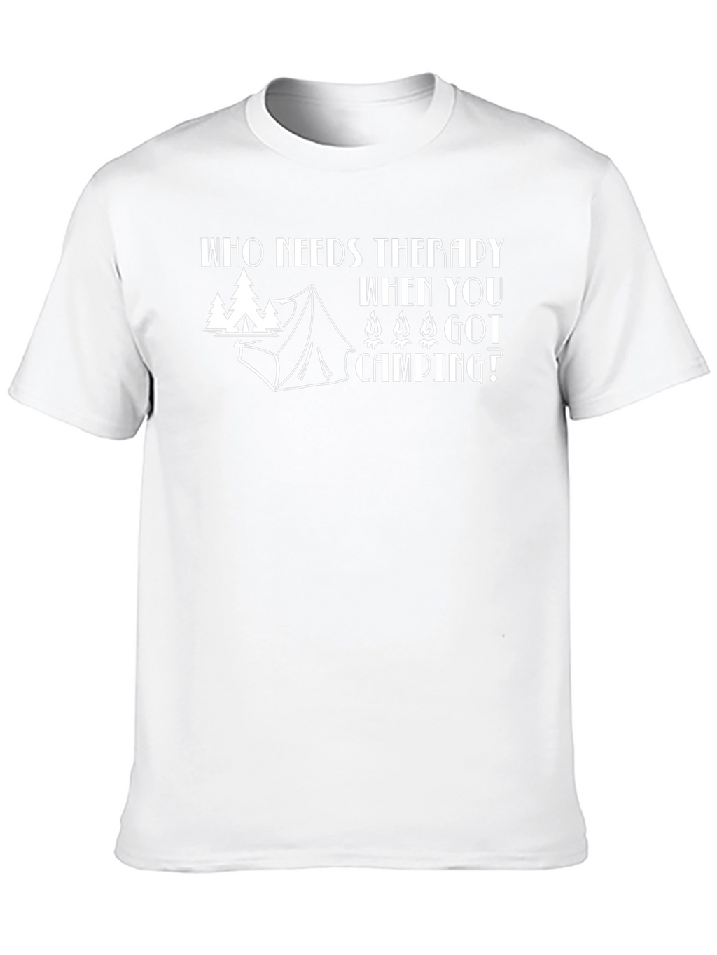 Camping Therapy Graphic Tee - Black