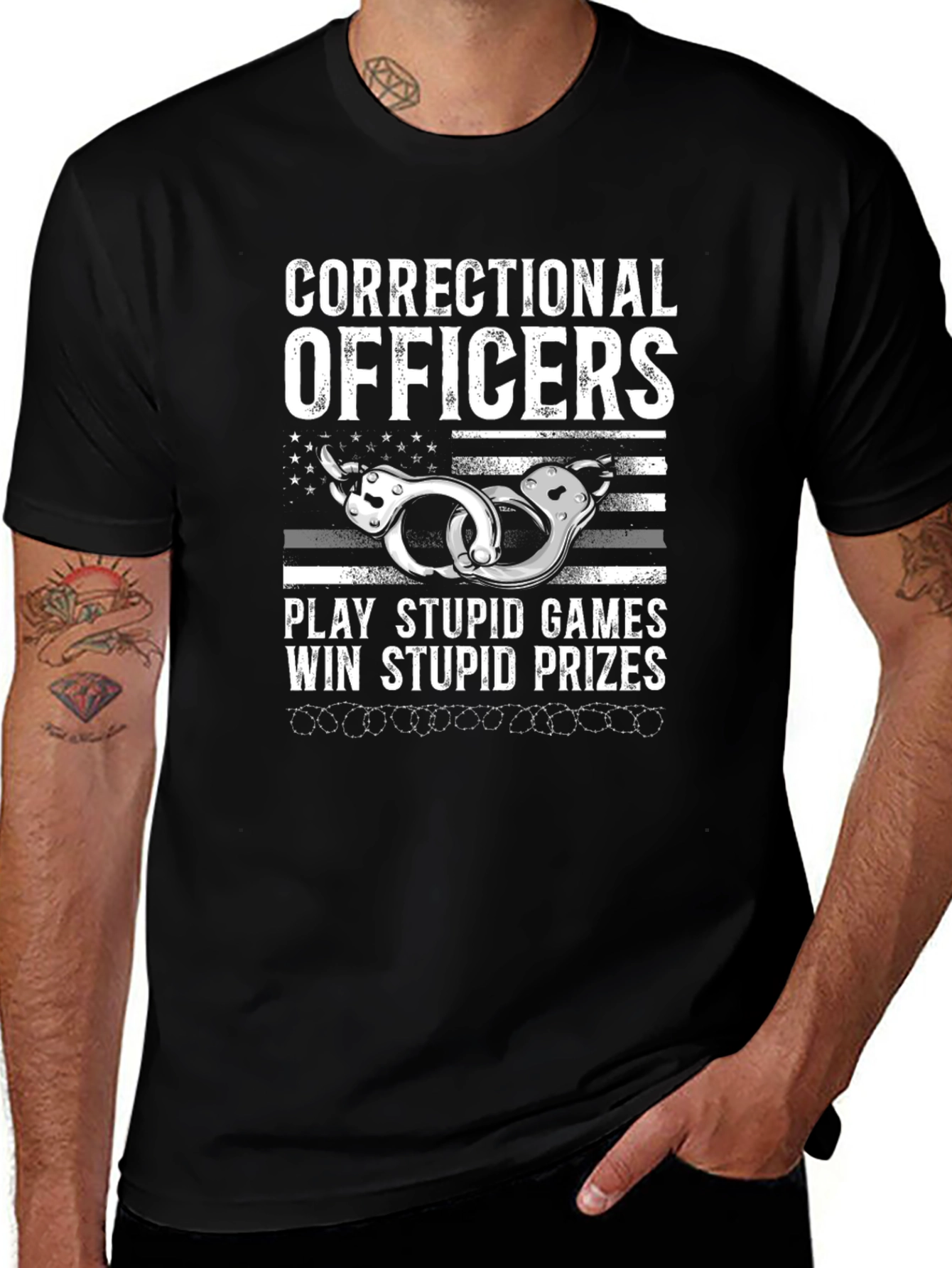 Correctional Officer T-Shirt - Play Stupid Games Win Prizes!