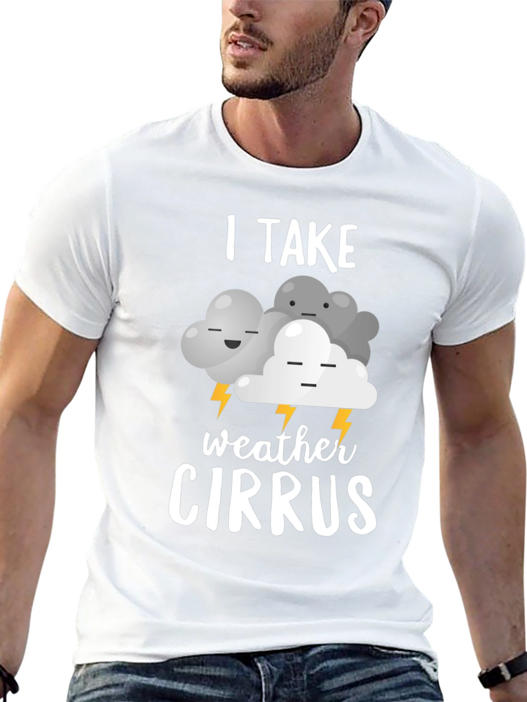 Funny Weather Cirrus Graphic T-Shirt