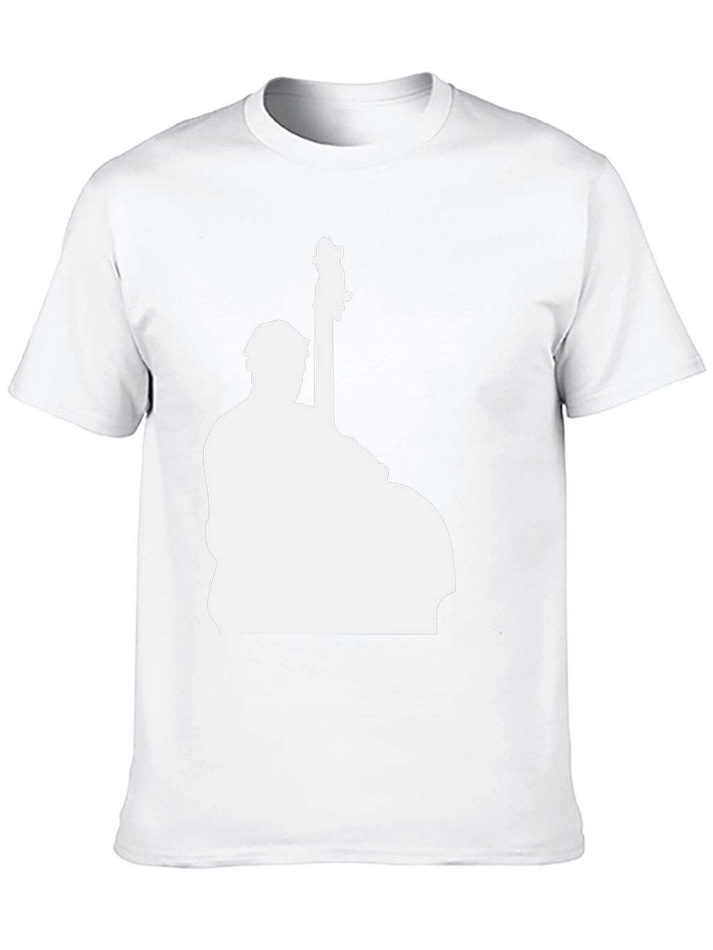 Bass Player Silhouette Black T-Shirt