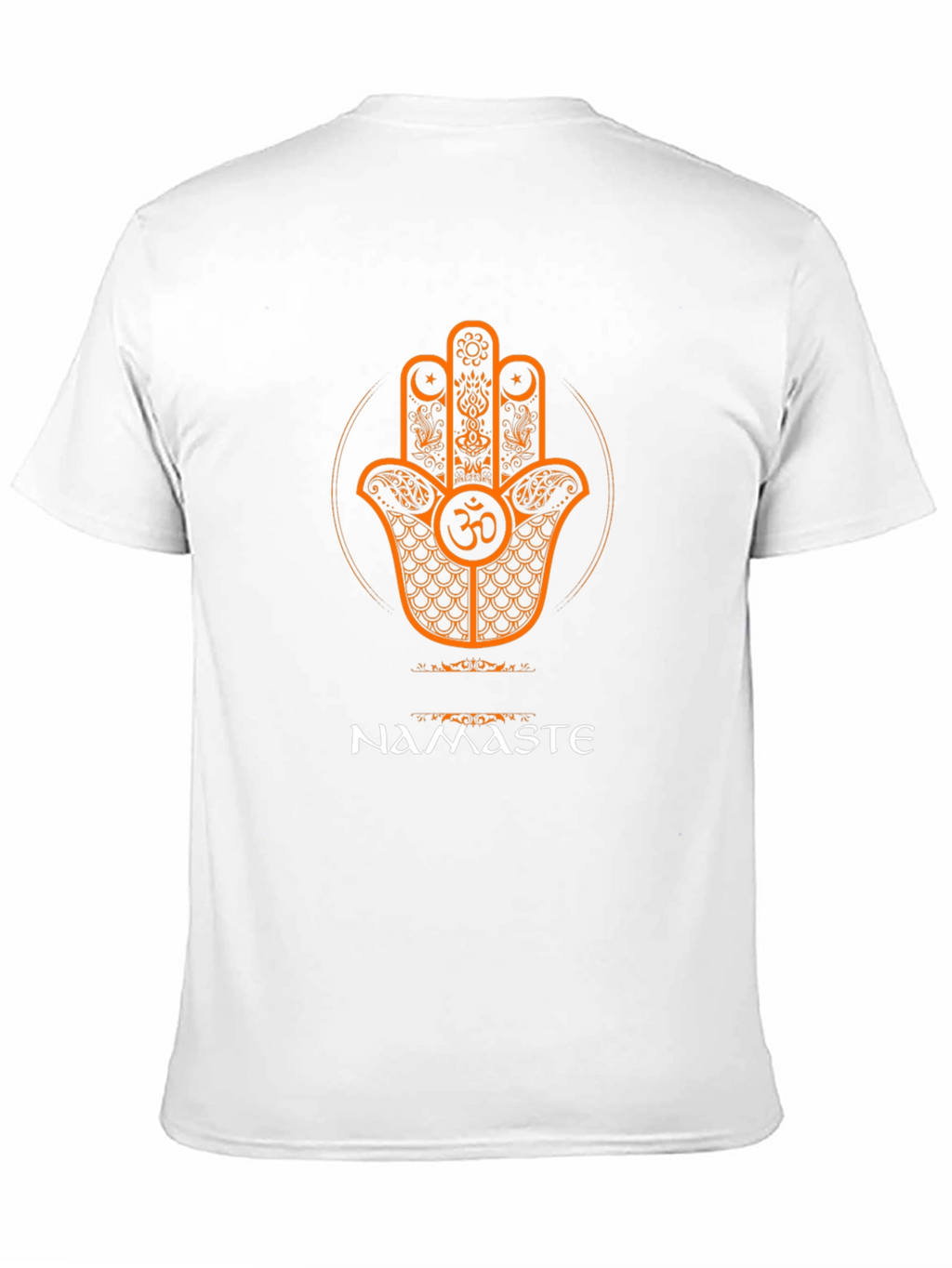 Namaste Hamsa Hand Graphic T-Shirt - Spiritual Design