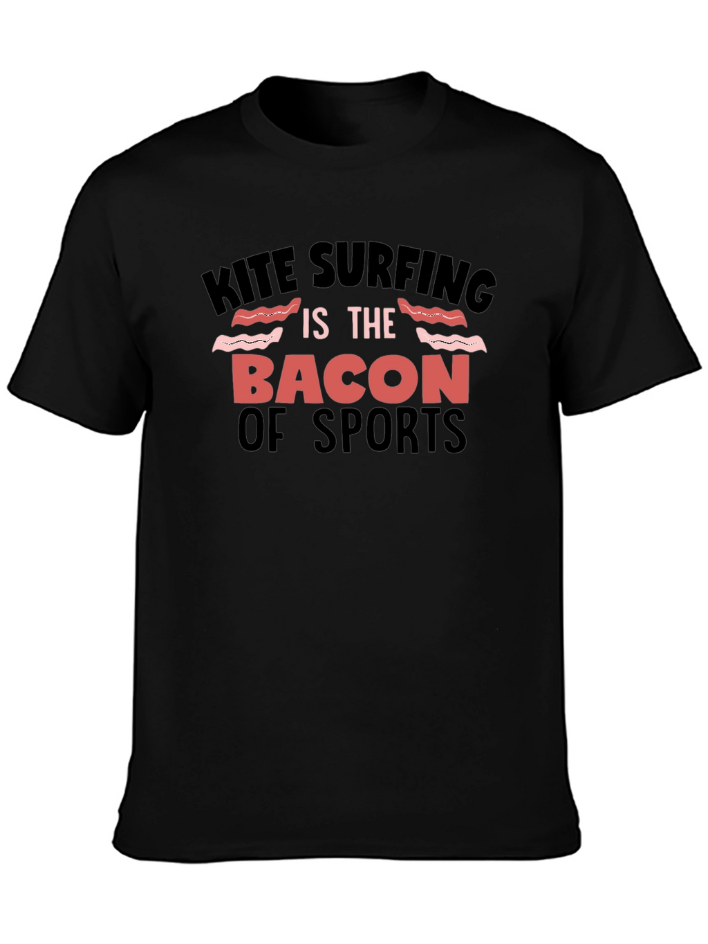 Kite Surfing Bacon of Sports Graphic Tee