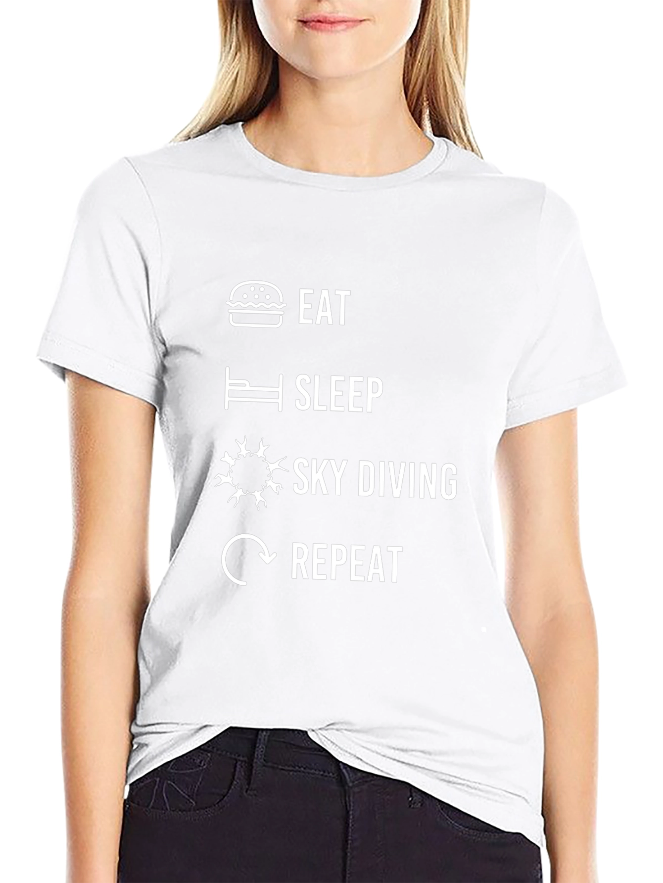 Eat Sleep Skydiving Repeat T-Shirt
